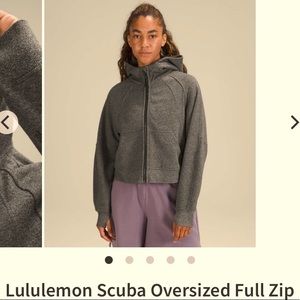 Lululemon oversized full-zip scuba